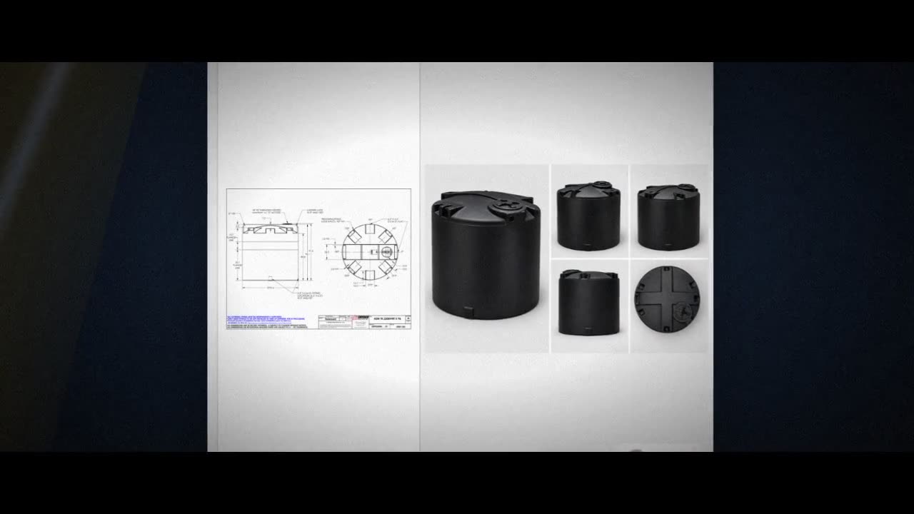 Snyder Industries 2500 Gallon ASTM Black Heavy Duty Vertical Storage T video