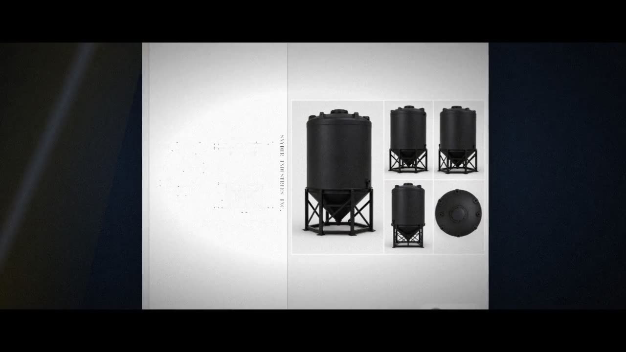 Snyder Industries 2600 Gallon Black Cone Bottom Tank video