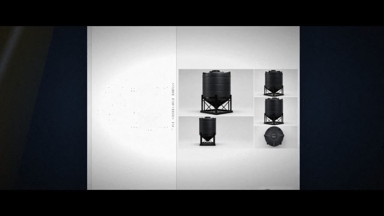 Snyder Industries 2600 Gallon Black Heavy Duty Cone Bottom Tank video
