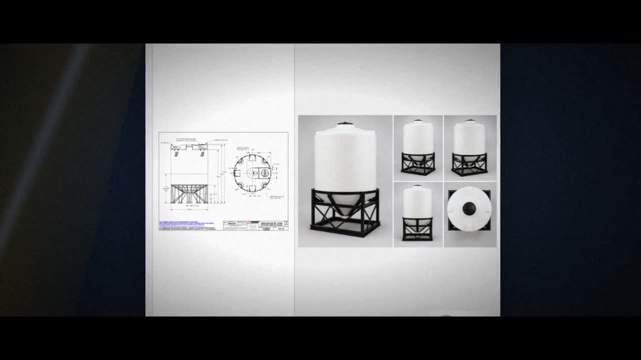 Snyder Industries 2500 Gallon XLPE Cone Bottom Tank video