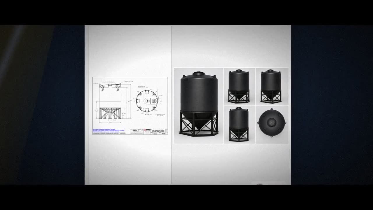 Snyder Industries 2500 Gallon Cone Bottom Tank video