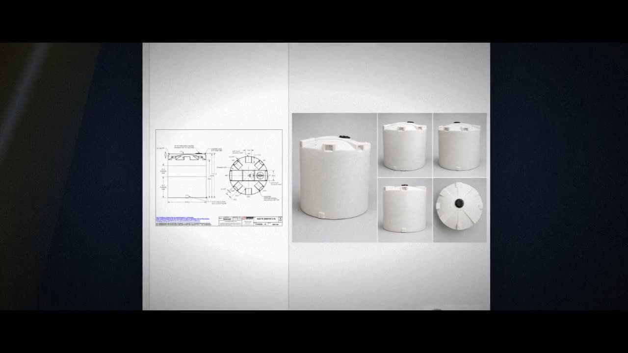 Snyder Industries 3000 Gallon ASTM XLPE Vertical Storage Tank video