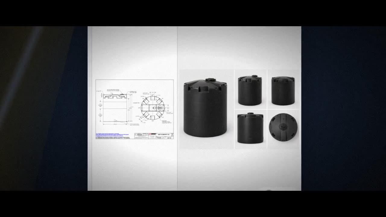 Snyder Industries 3000 Gallon ASTM XLPE Black Heavy Duty Vertical Stor video