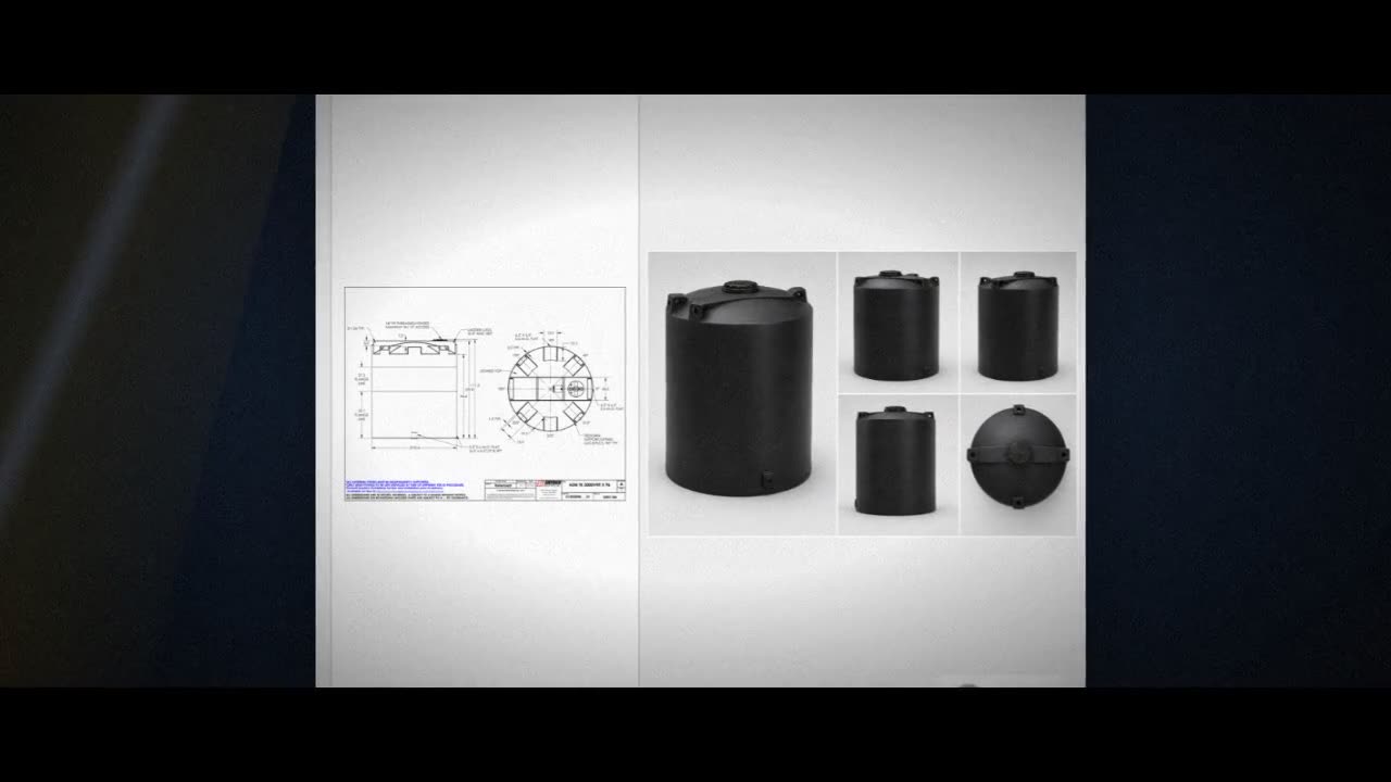 Snyder Industries 3000 Gallon ASTM Black Vertical Storage Tank video