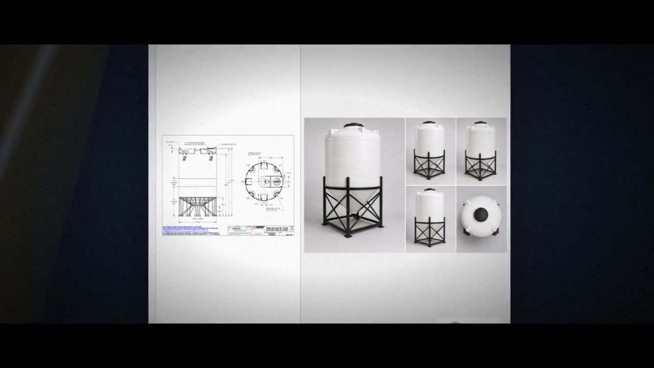 Snyder Industries 3000 Gallon XLPE Heavy Duty Cone Bottom Tank video