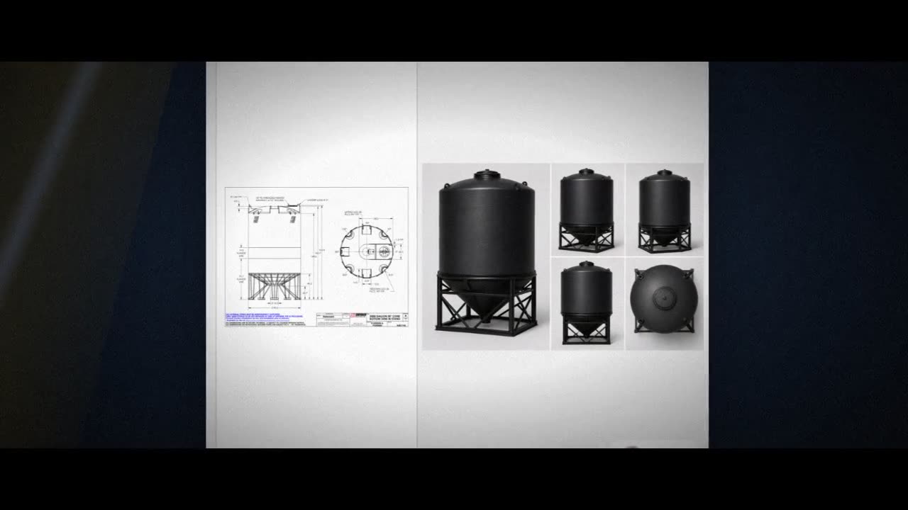 Snyder Industries 3000 Gallon XLPE Cone Bottom Tank video