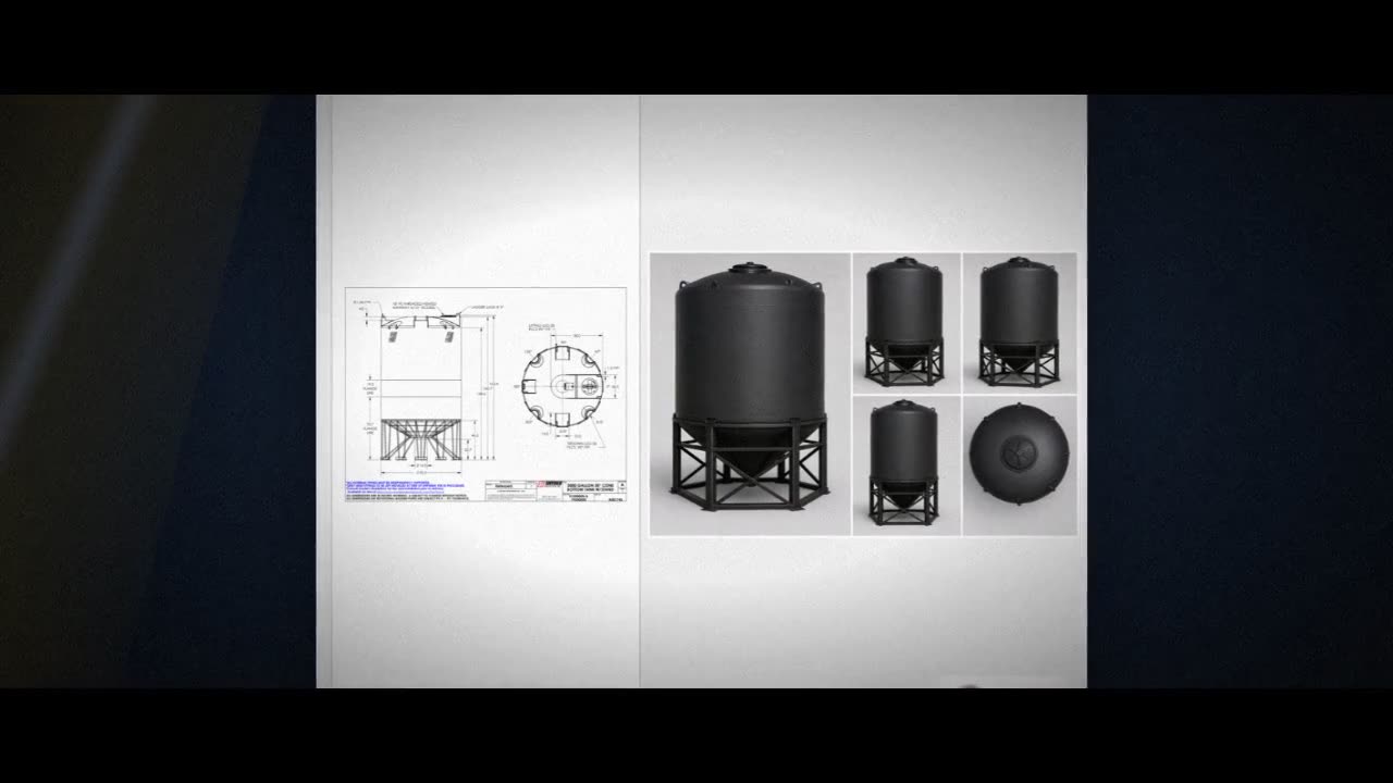 Snyder Industries 3000 Gallon Heavy Duty Cone Bottom Tank video