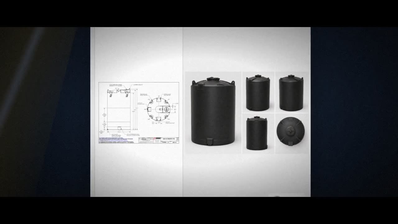 Snyder Industries 3900 Gallon ASTM XLPE Black Vertical Storage Tank video