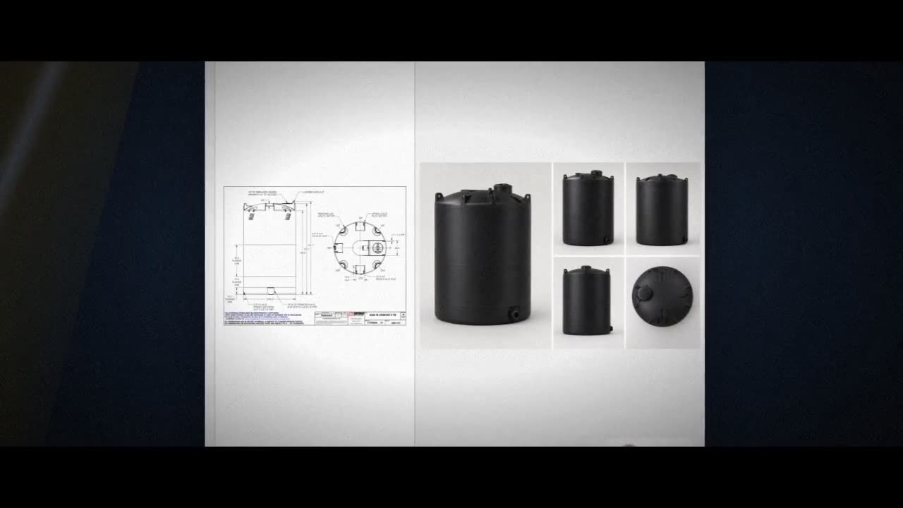 Snyder Industries 3900 Gallon ASTM XLPE Black Heavy Duty Vertical Stor video