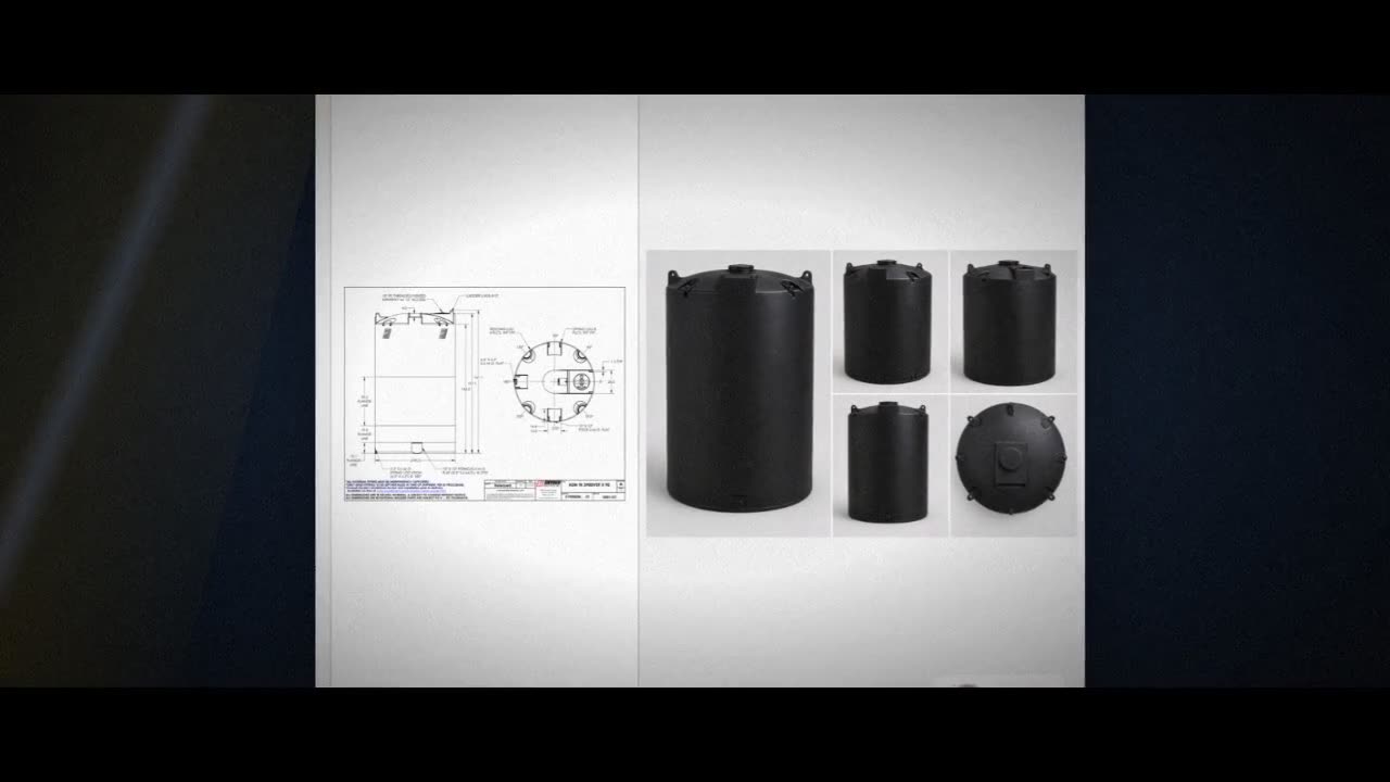Snyder Industries 3900 Gallon ASTM Black Vertical Storage Tank video