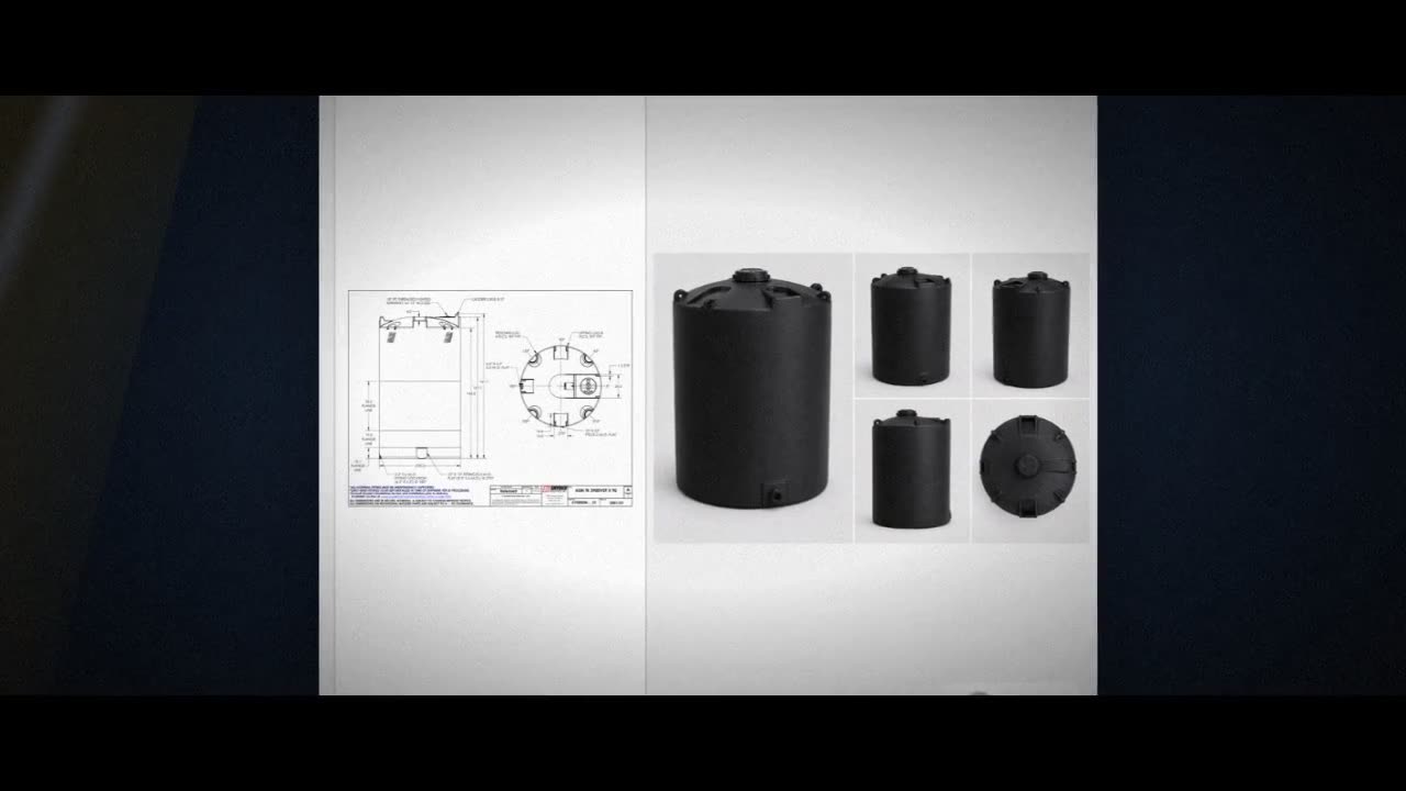 Snyder Industries 3900 Gallon ASTM Black Heavy Duty Vertical Storage T video
