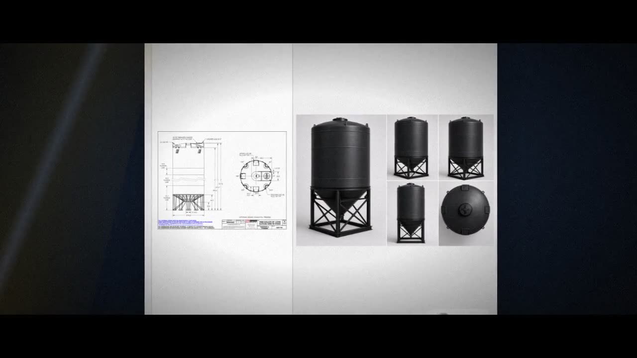 Snyder Industries 4400 Gallon XLPE Cone Bottom Tank video