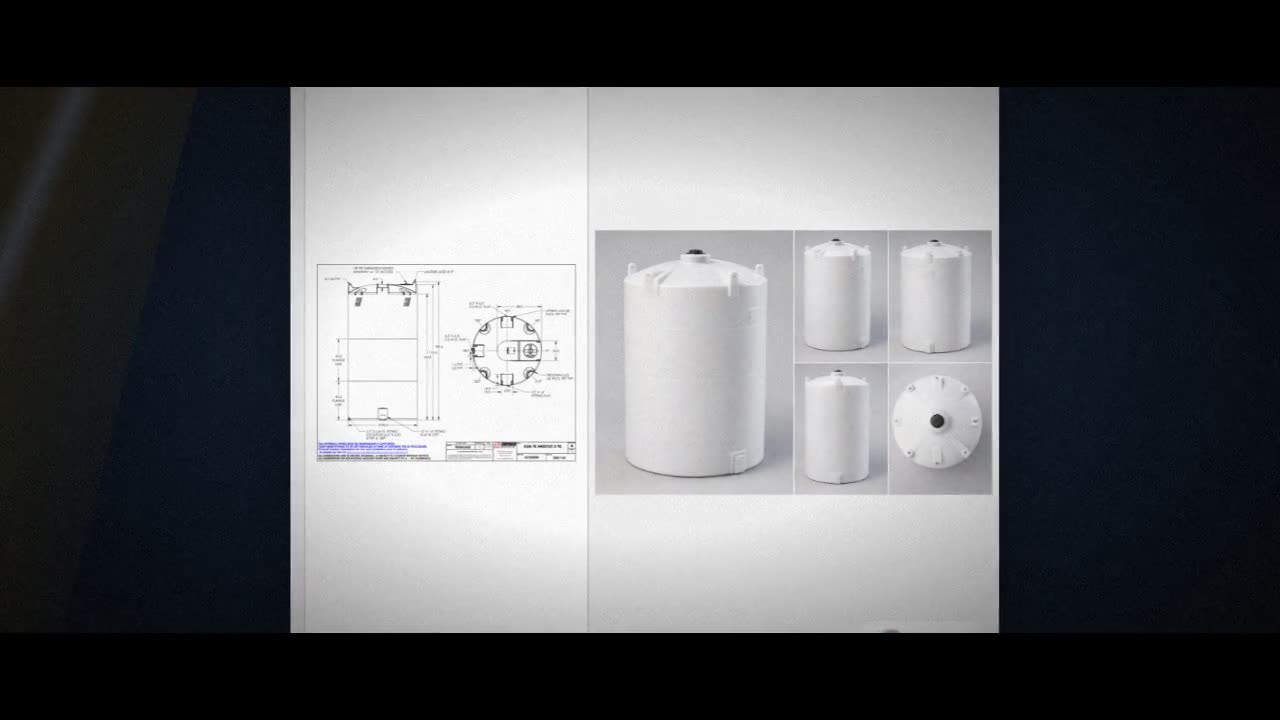 Snyder Industries 4400 Gallon ASTM XLPE Heavy Duty Vertical Storage Ta video