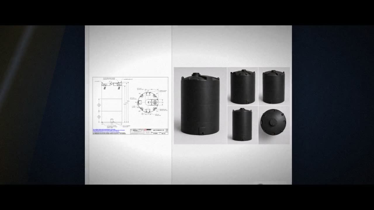 Snyder Industries 4400 Gallon ASTM XLPE Black Heavy Duty Vertical Stor video