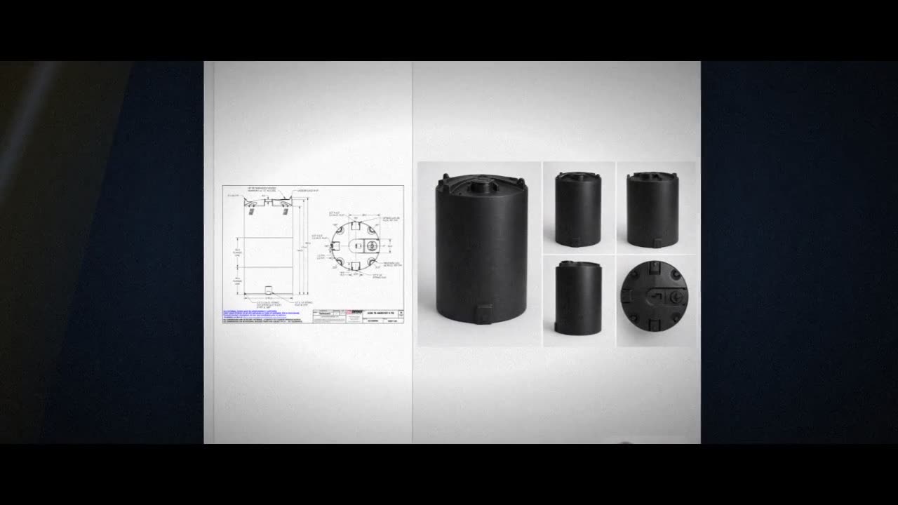 Snyder Industries 4400 Gallon ASTM Black Vertical Storage Tank video
