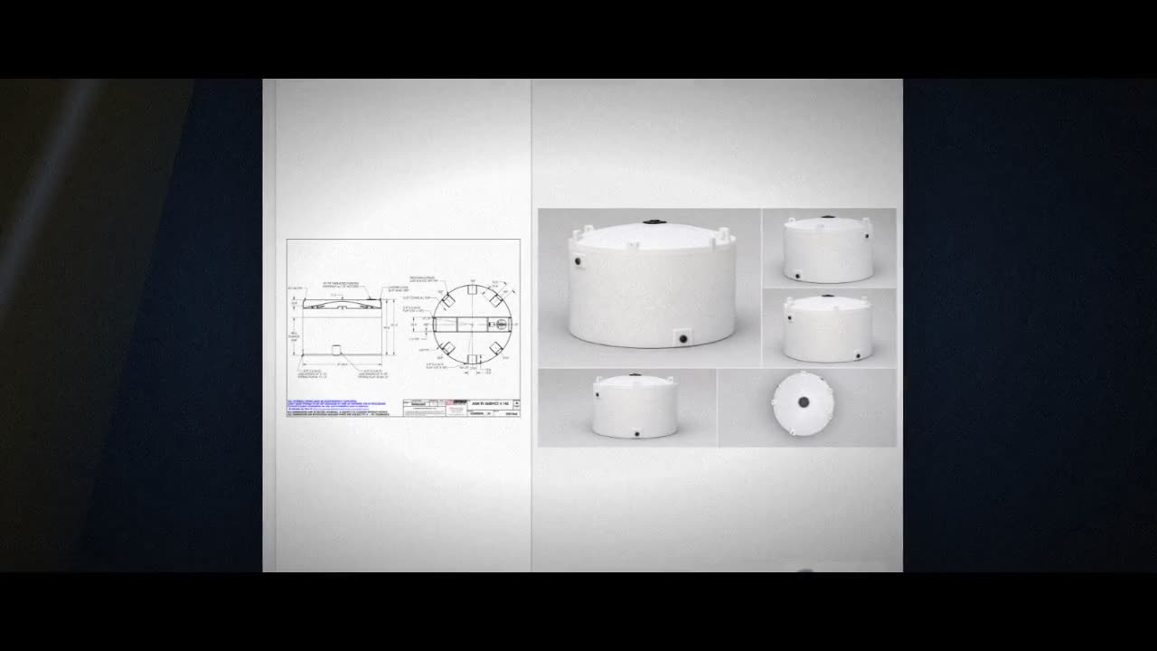 Snyder Industries 5600 Gallon ASTM XLPE Heavy Duty Vertical Storage Ta video