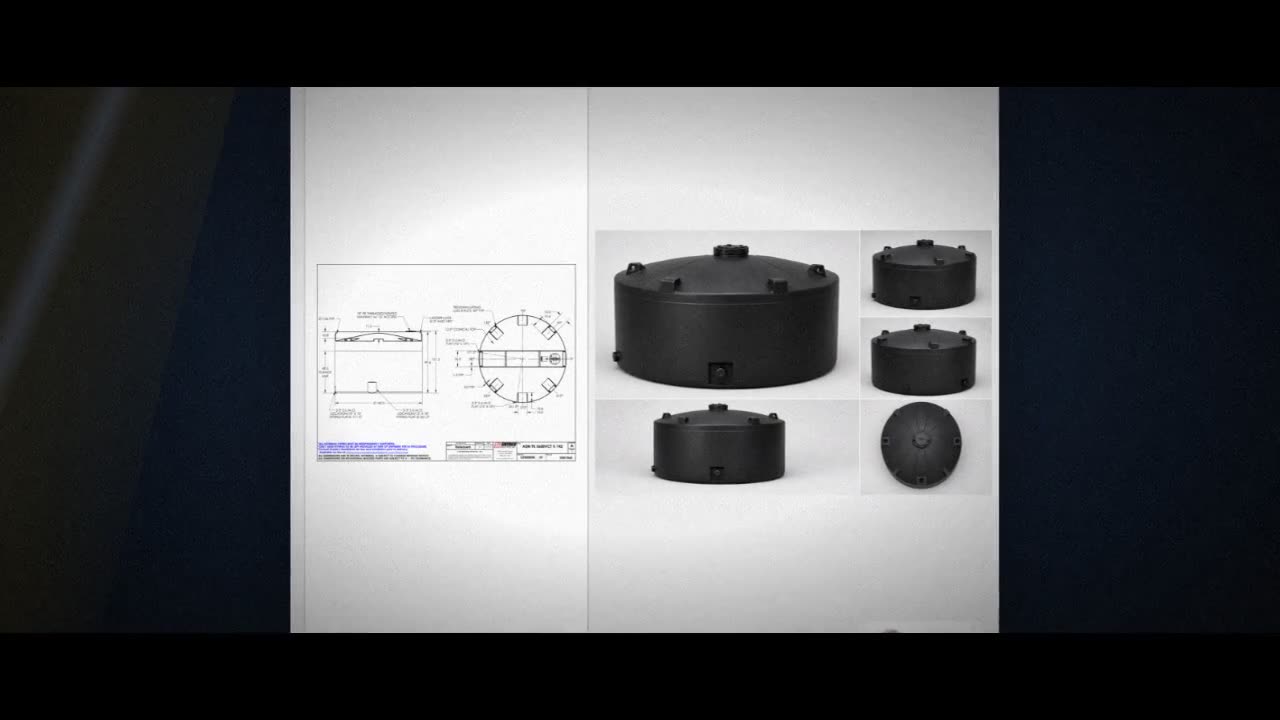 Snyder Industries 5600 Gallon ASTM XLPE Black Vertical Storage Tank video