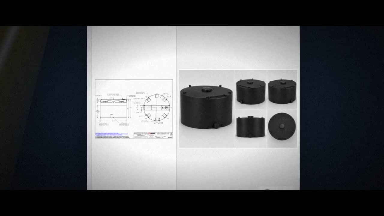 Snyder Industries 5600 Gallon ASTM XLPE Black Heavy Duty Vertical Stor video