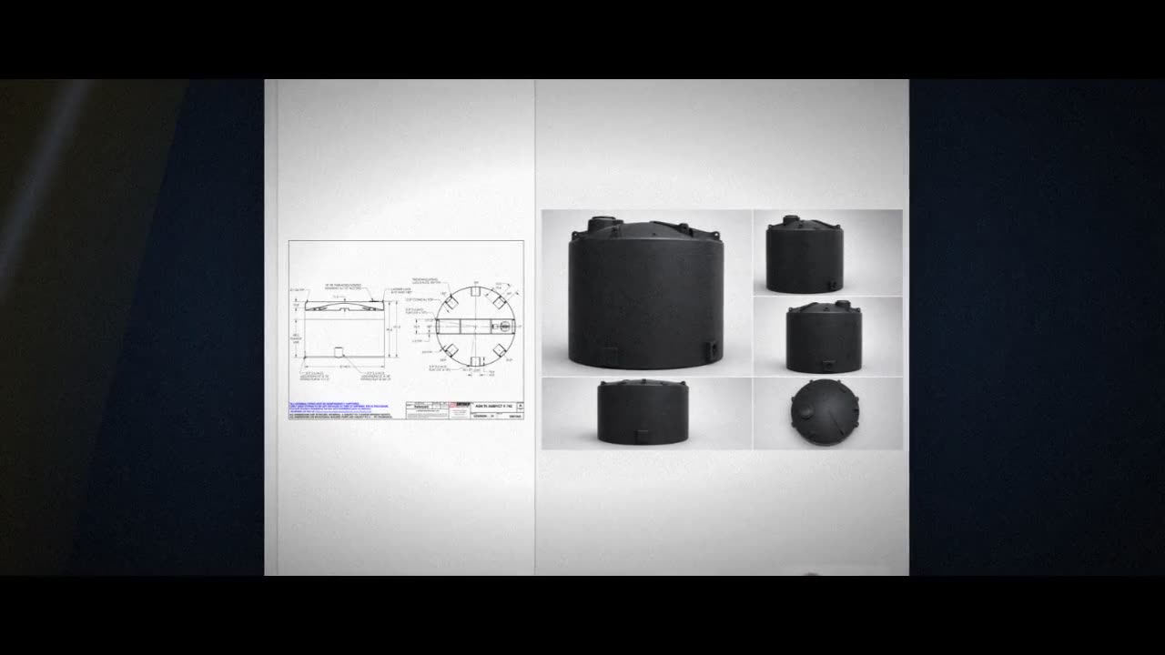 Snyder Industries 5600 Gallon ASTM Black Vertical Storage Tank video