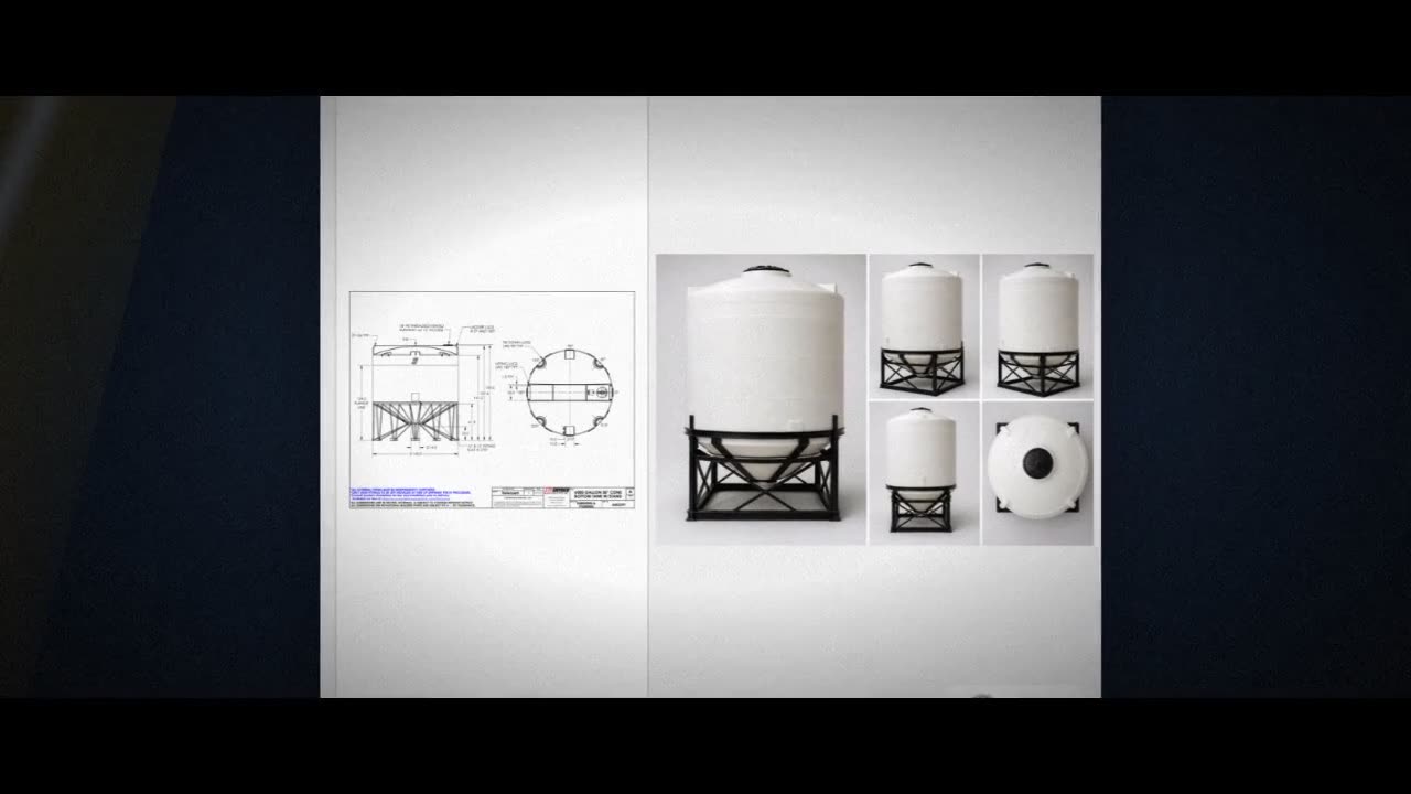 Snyder Industries 6000 Gallon XLPE Heavy Duty Cone Bottom Tank video