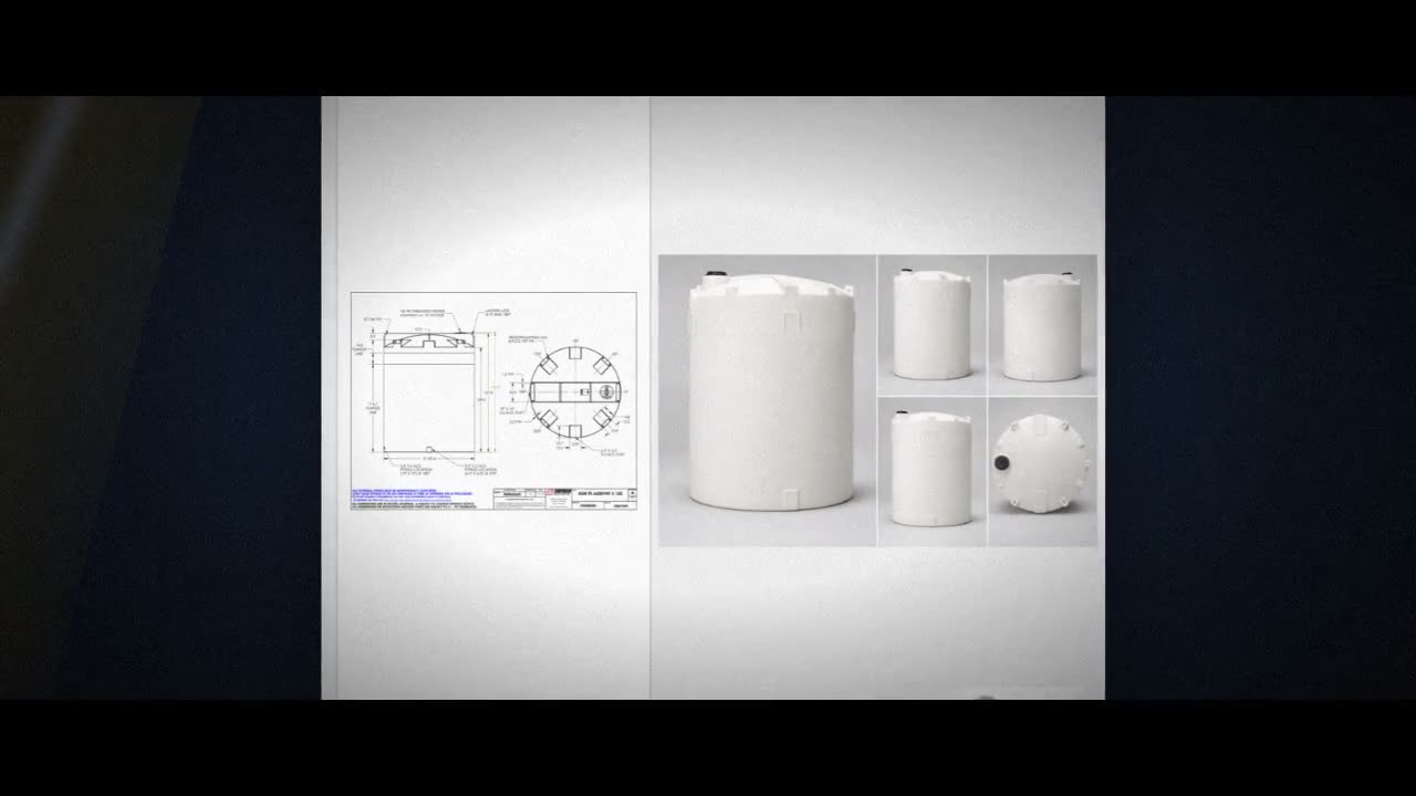 Snyder Industries 6600 Gallon ASTM XLPE Heavy Duty Vertical Storage Ta video