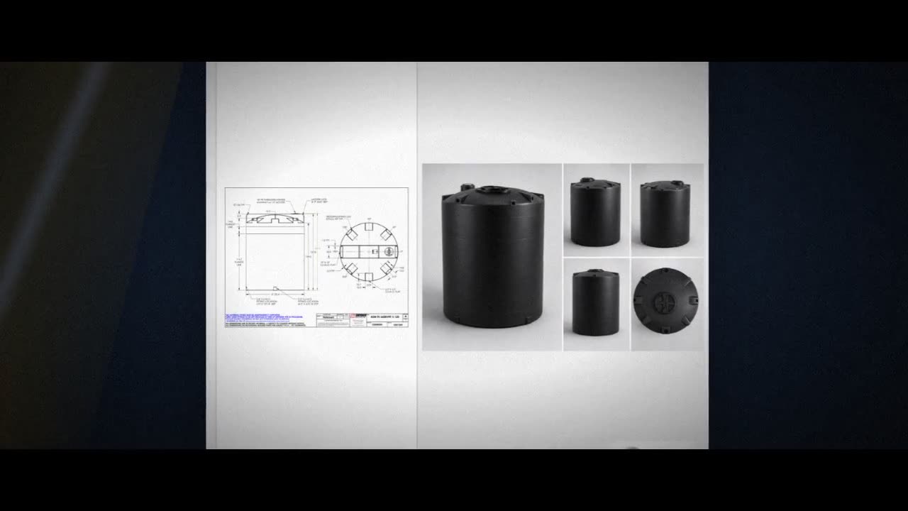 Snyder Industries 6600 Gallon ASTM XLPE Black Vertical Storage Tank video