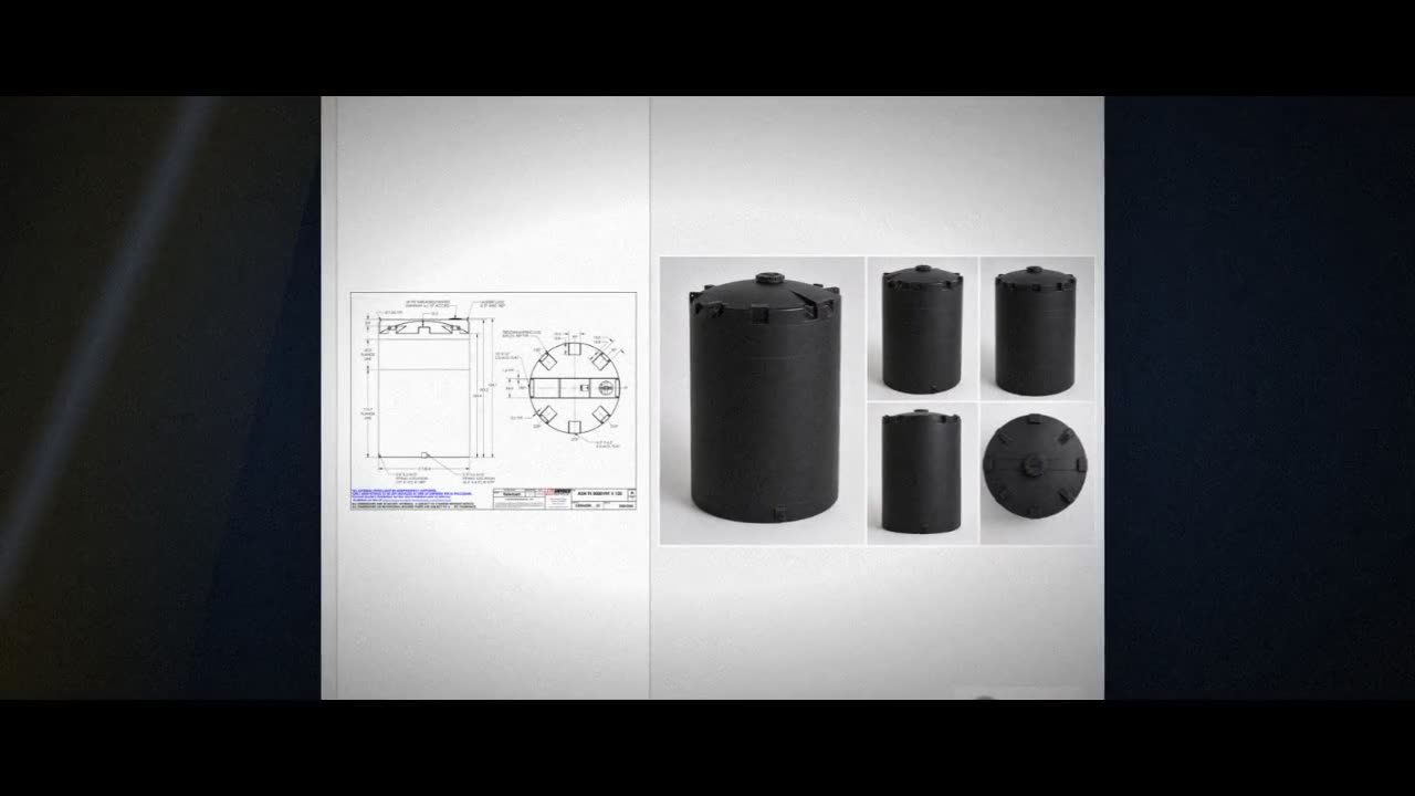 Snyder Industries 8000 Gallon ASTM XLPE Black Heavy Duty Vertical Stor video