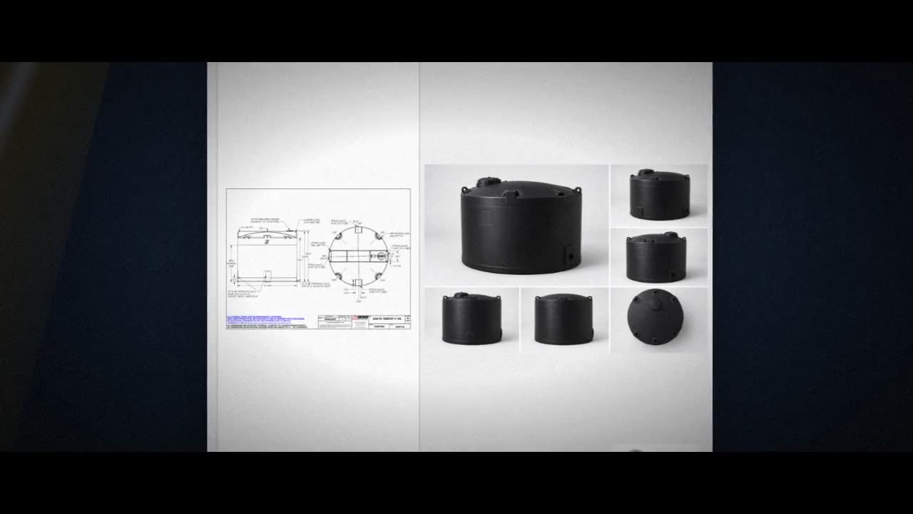 Snyder Industries 7000 Gallon ASTM XLPE Black Vertical Storage Tank video