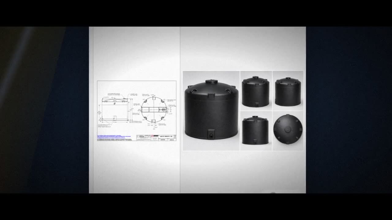 Snyder Industries 7000 Gallon ASTM Black Vertical Storage Tank video