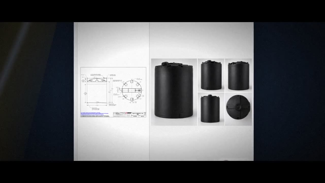 Snyder Industries 10500 Gallon ASTM XLPE Black Vertical Storage Tank video