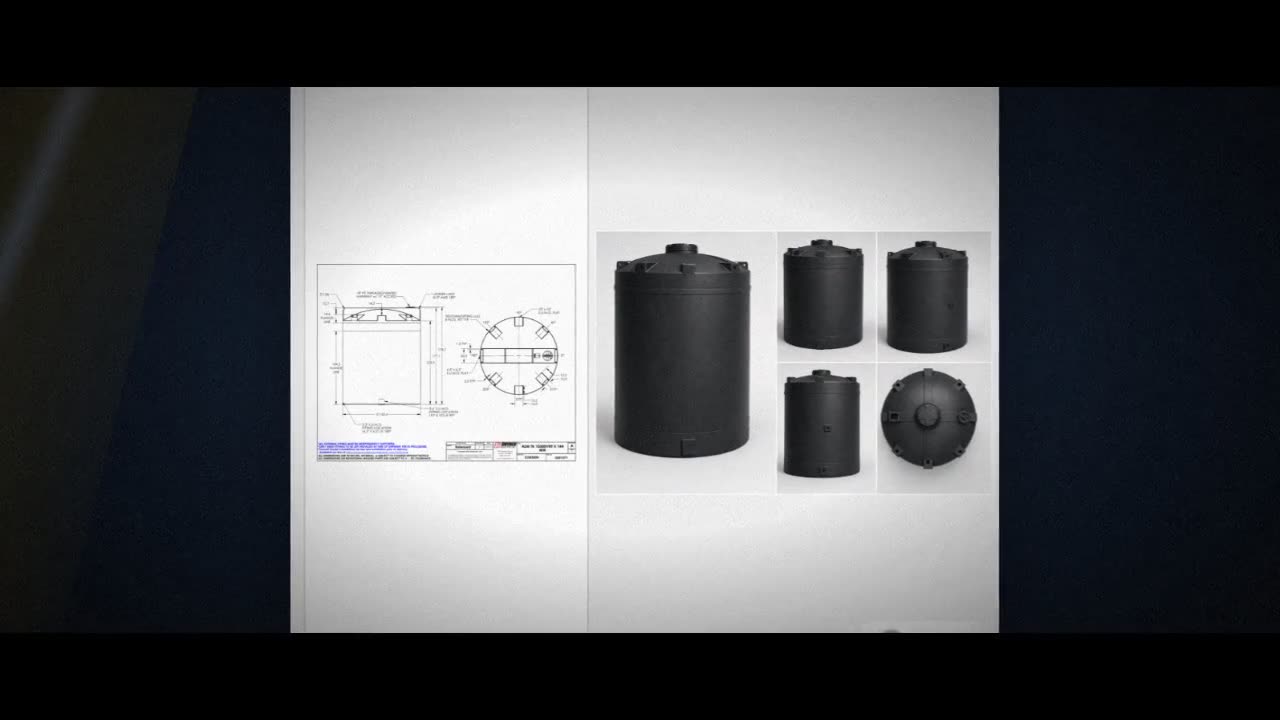 Snyder Industries 10500 Gallon ASTM XLPE Black Heavy Duty Vertical Sto video