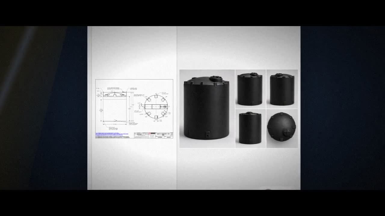 Snyder Industries 10500 Gallon ASTM Black Vertical Storage Tank video