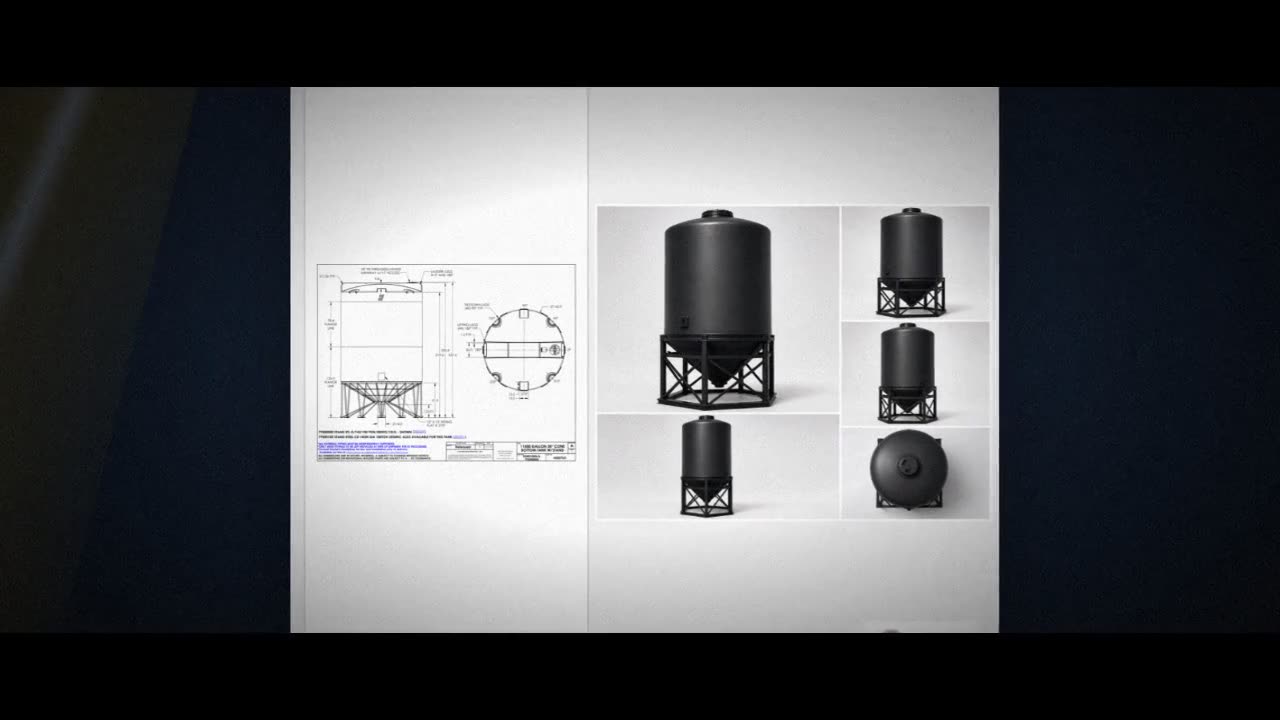 Snyder Industries 11500 Gallon XLPE Cone Bottom Tank video
