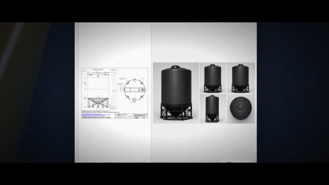 Snyder Industries 11500 Gallon XLPE Heavy Duty Cone Bottom Tank video