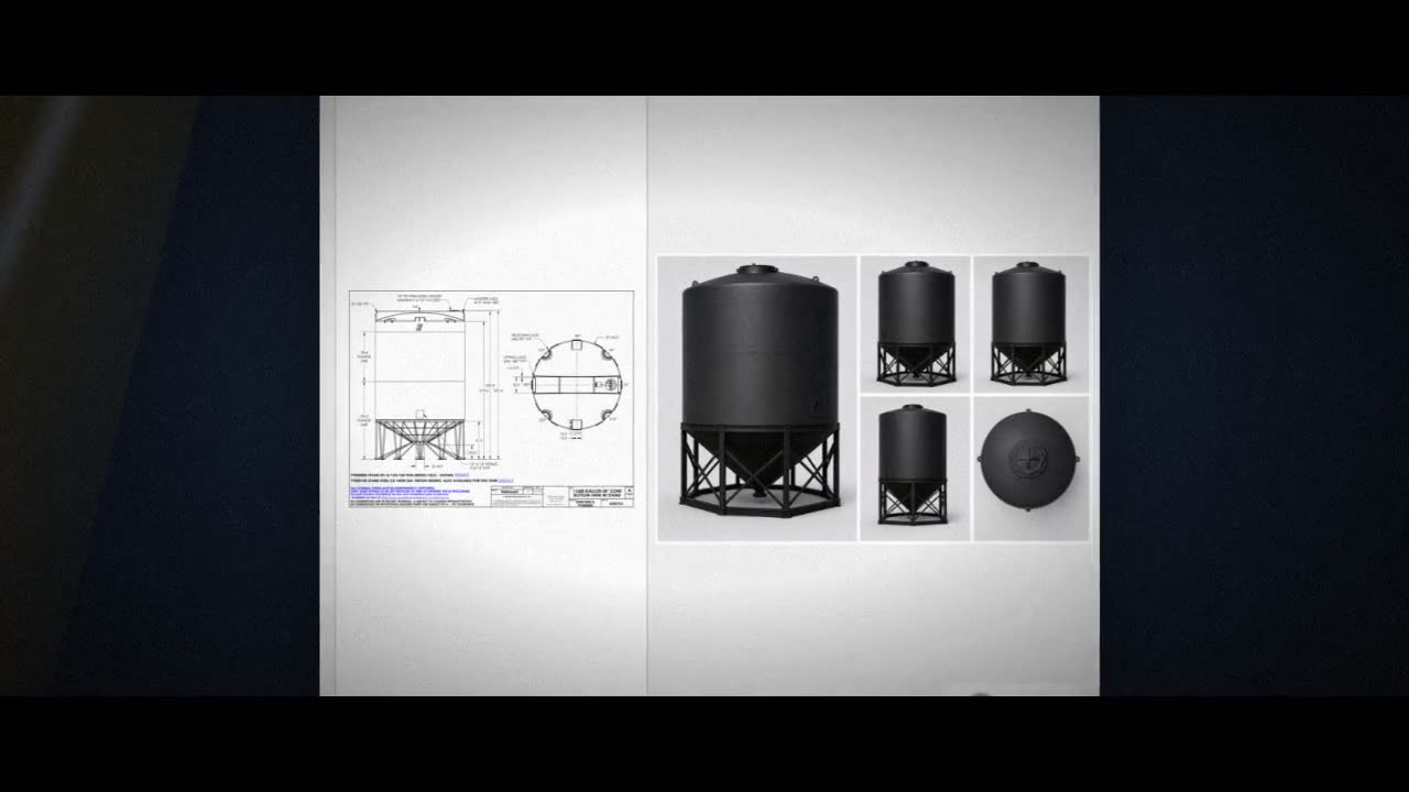 Snyder Industries 11500 Gallon Heavy Duty Cone Bottom Tank video
