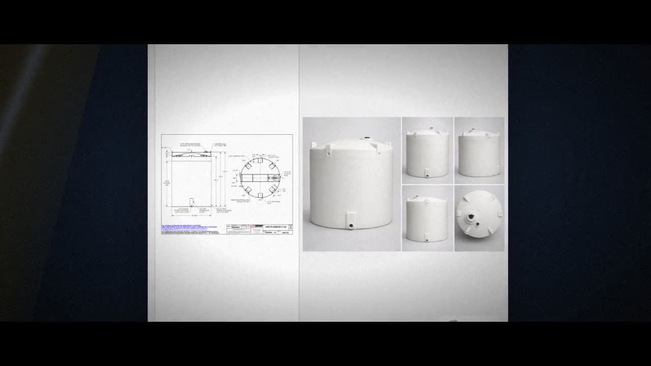 Snyder Industries 12500 Gallon ASTM XLPE Vertical Storage Tank video