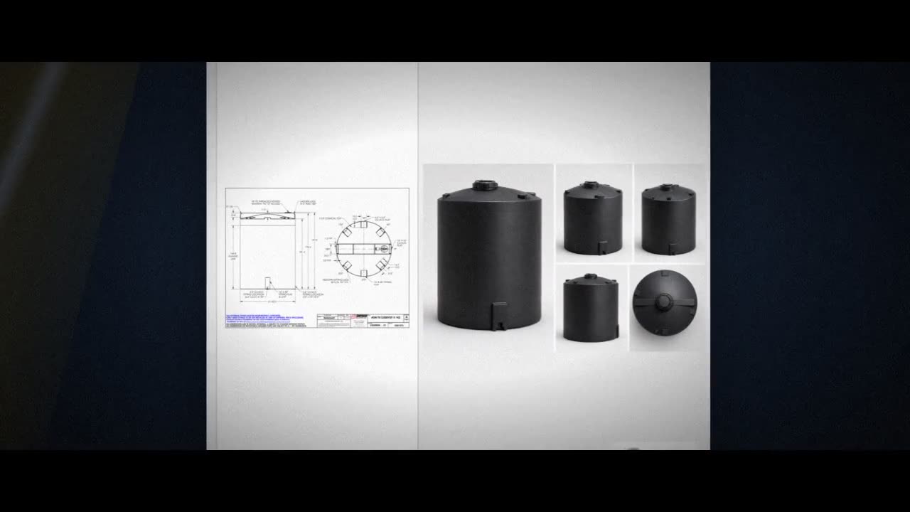 Snyder Industries 12500 Gallon ASTM XLPE Black Vertical Storage Tank video