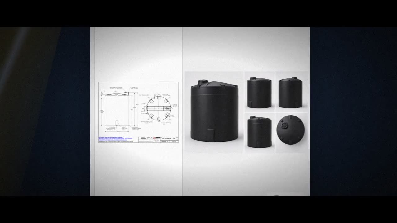 Snyder Industries 12500 Gallon ASTM XLPE Black Heavy Duty Vertical Sto video