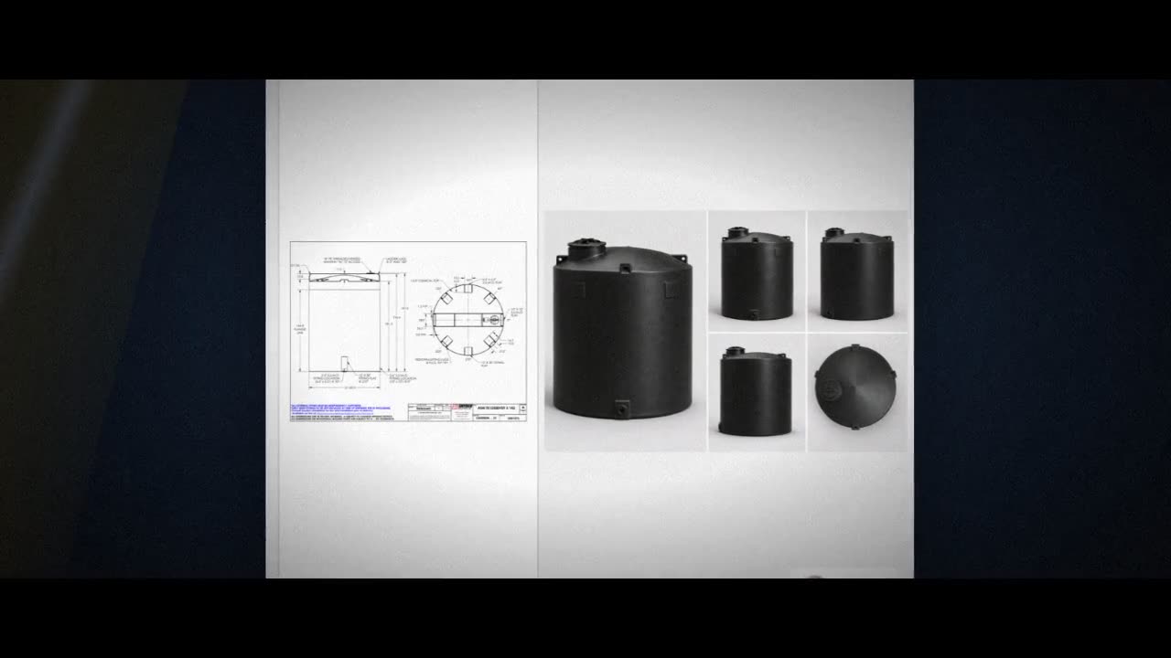 Snyder Industries 12500 Gallon ASTM Black Heavy Duty Vertical Storage  video
