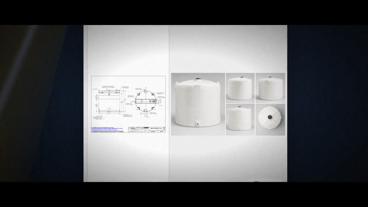 Snyder Industries 8750 Gallon ASTM XLPE Vertical Storage Tank video