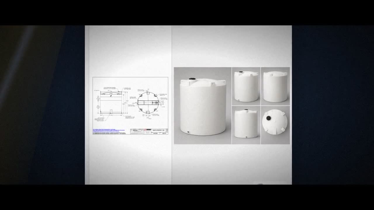 Snyder Industries 8750 Gallon ASTM XLPE Heavy Duty Vertical Storage Ta video