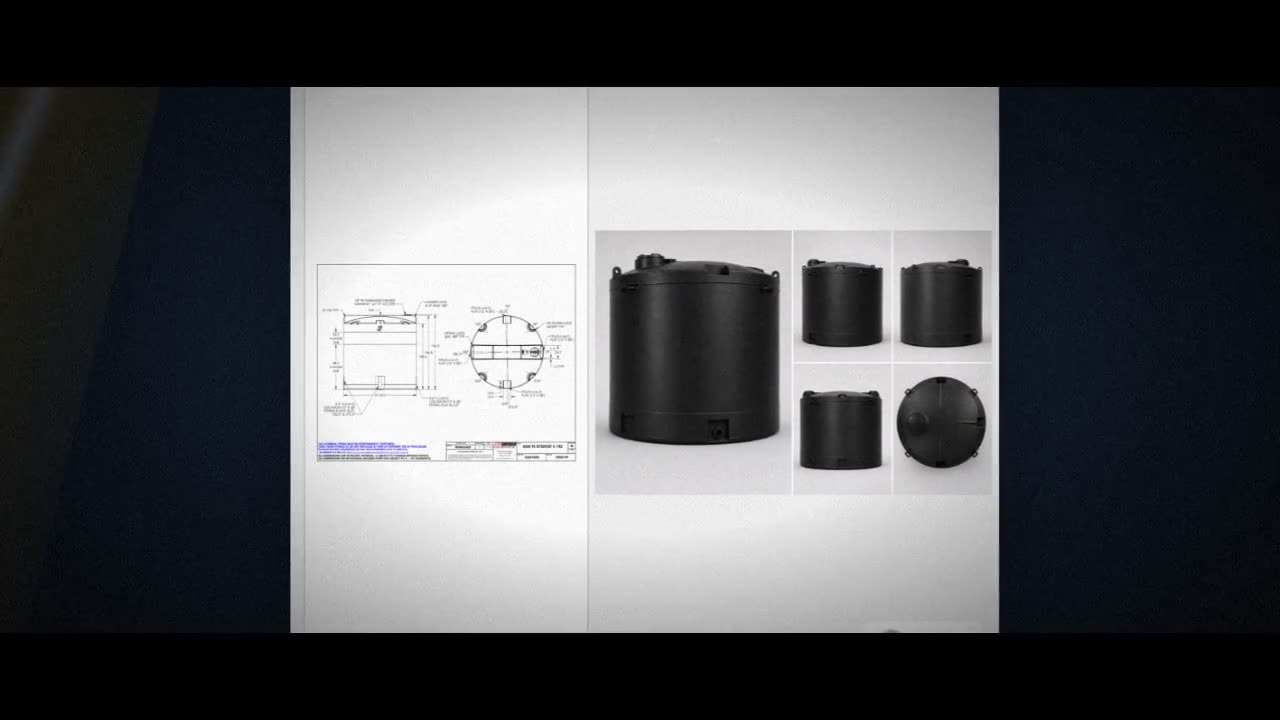 Snyder Industries 8750 Gallon ASTM XLPE Black Heavy Duty Vertical Stor video