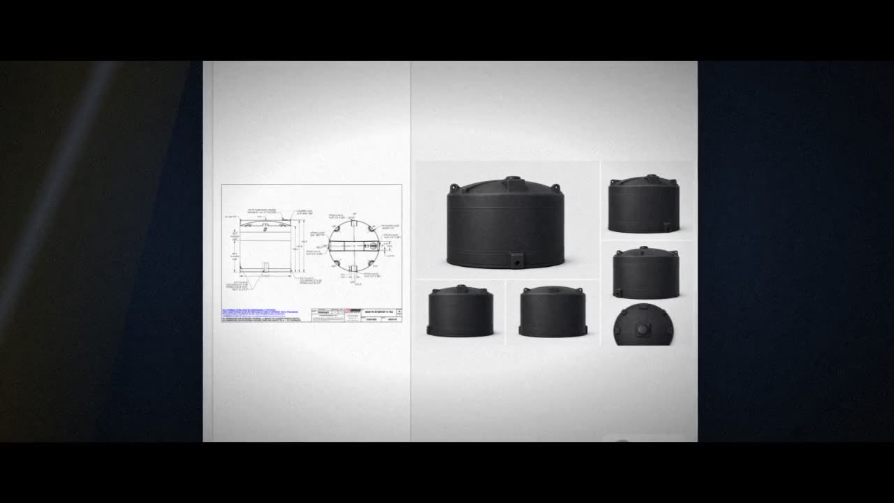 Snyder Industries 8750 Gallon ASTM Black Vertical Storage Tank video