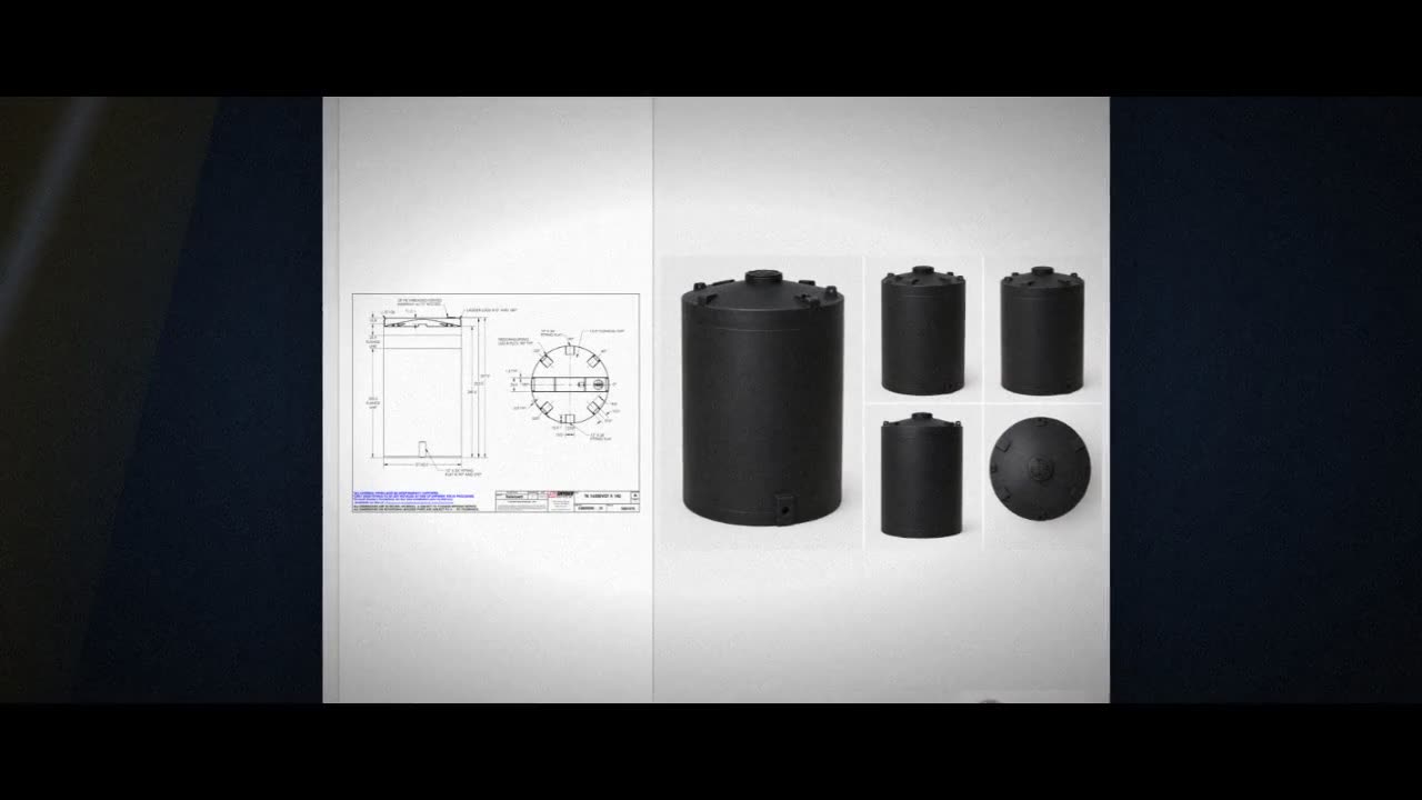 Snyder Industries 16500 Gallon ASTM Black Vertical Storage Tank video