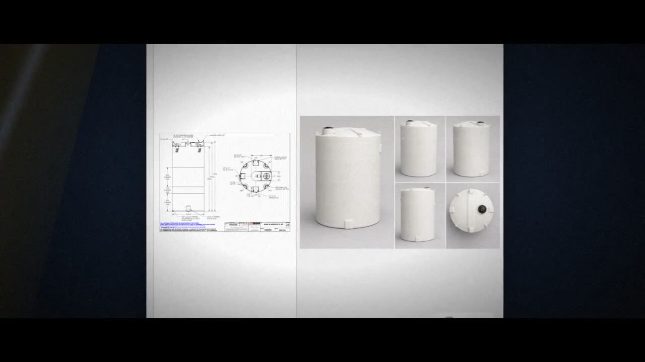 Snyder Industries 4900 Gallon ASTM XLPE Heavy Duty Vertical Storage Ta video