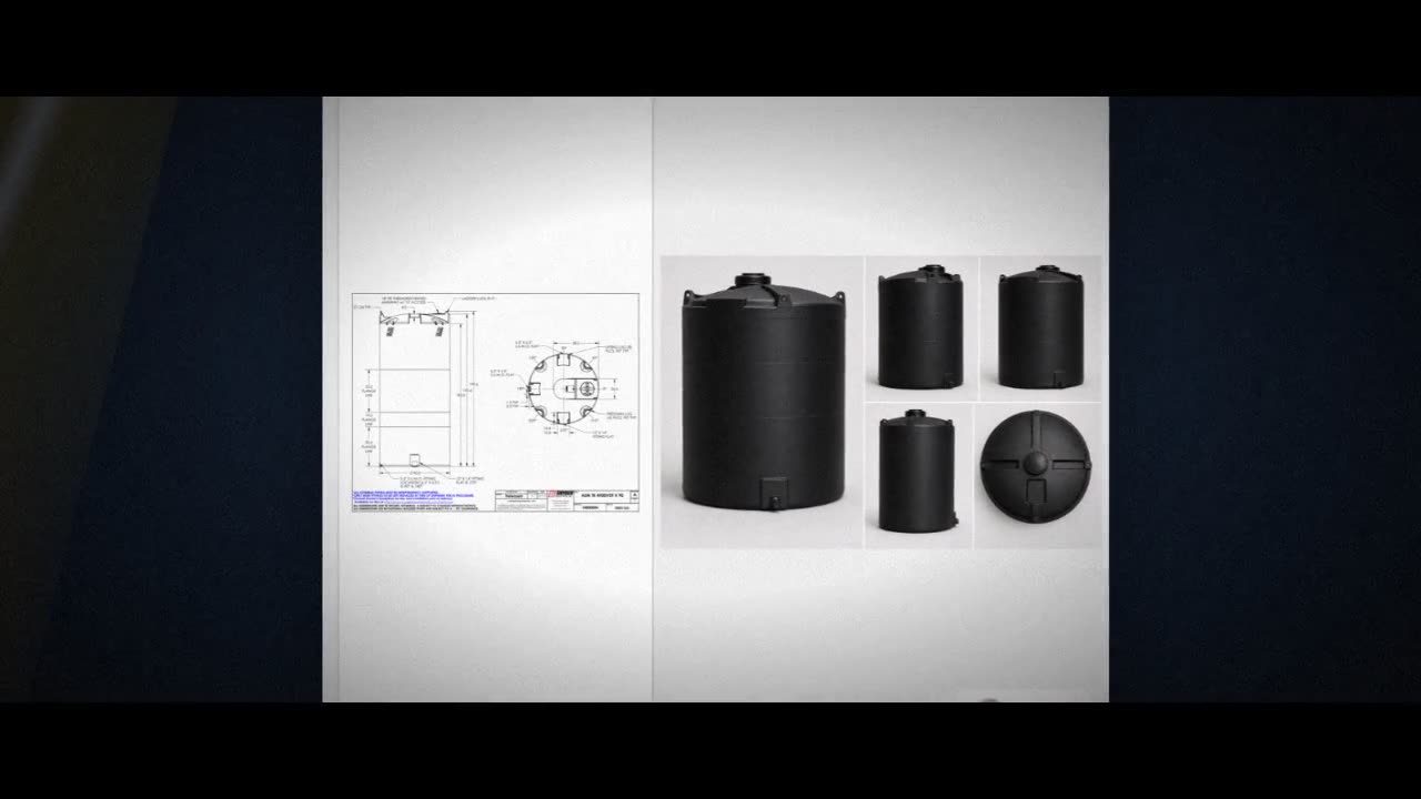 Snyder Industries 4900 Gallon ASTM XLPE Black Heavy Duty Vertical Stor video