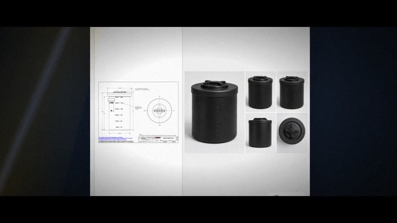 Snyder Industries 60 Gallon ASTM XLPE Black Heavy Duty Vertical Storag video