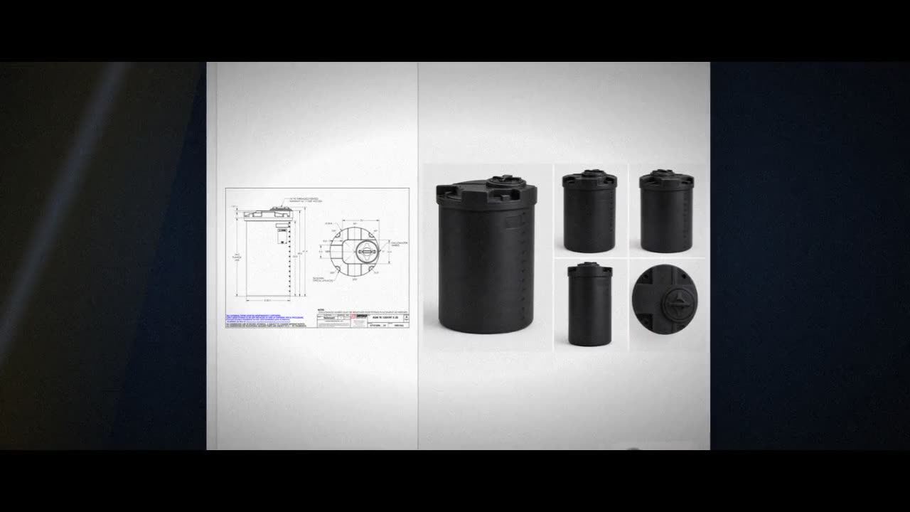 Snyder Industries 150 Gallon ASTM XLPE Black Heavy Duty Vertical Stora video