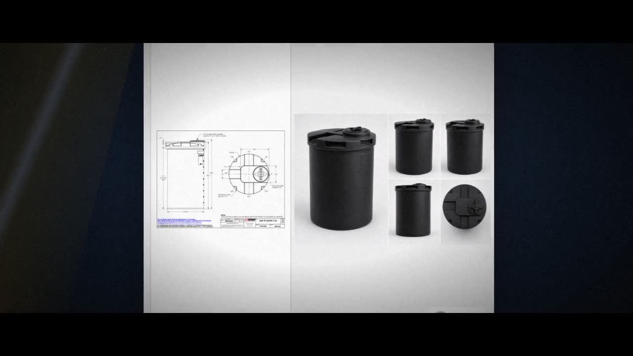Snyder Industries 250 Gallon ASTM XLPE Black Heavy Duty Vertical Stora video