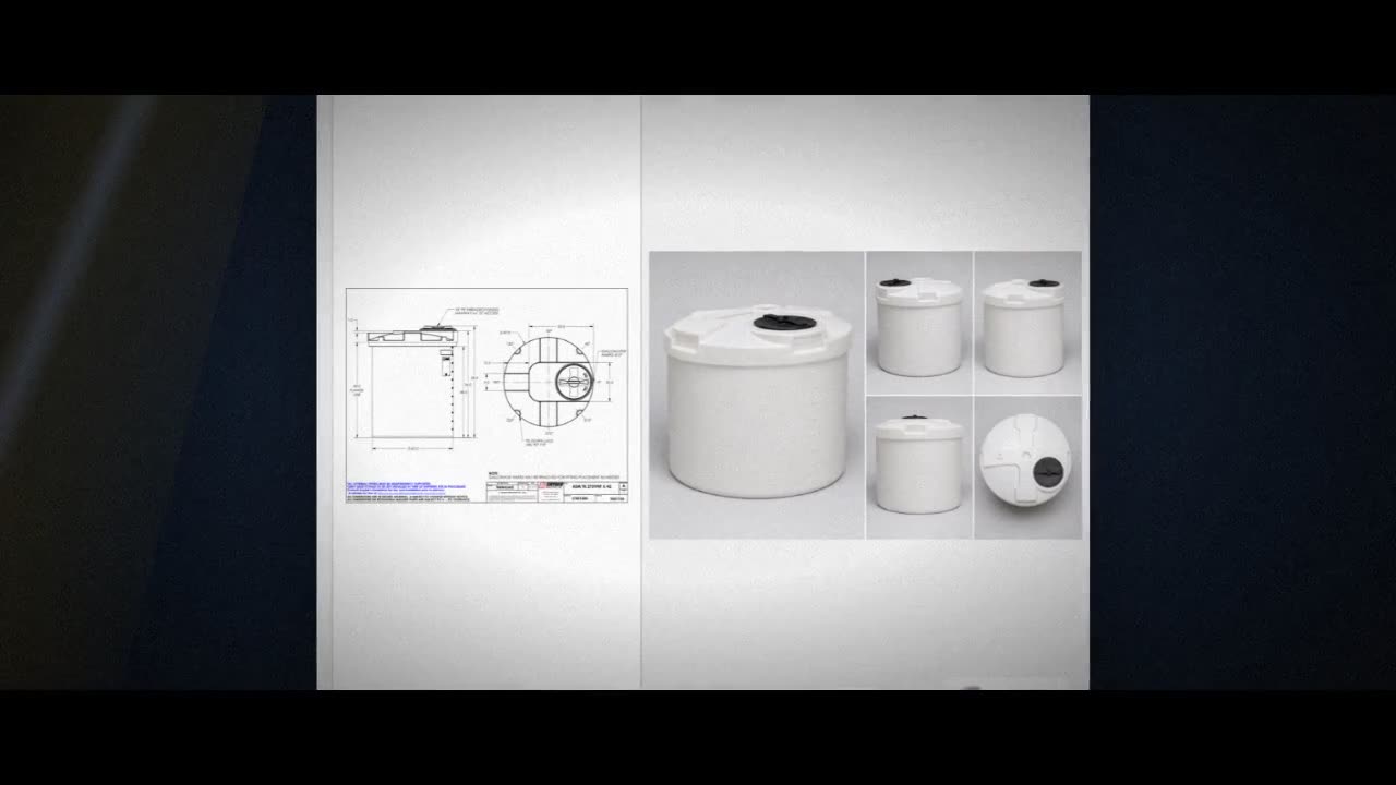 Snyder Industries 275 Gallon ASTM XLPE Heavy Duty Vertical Storage Tan video